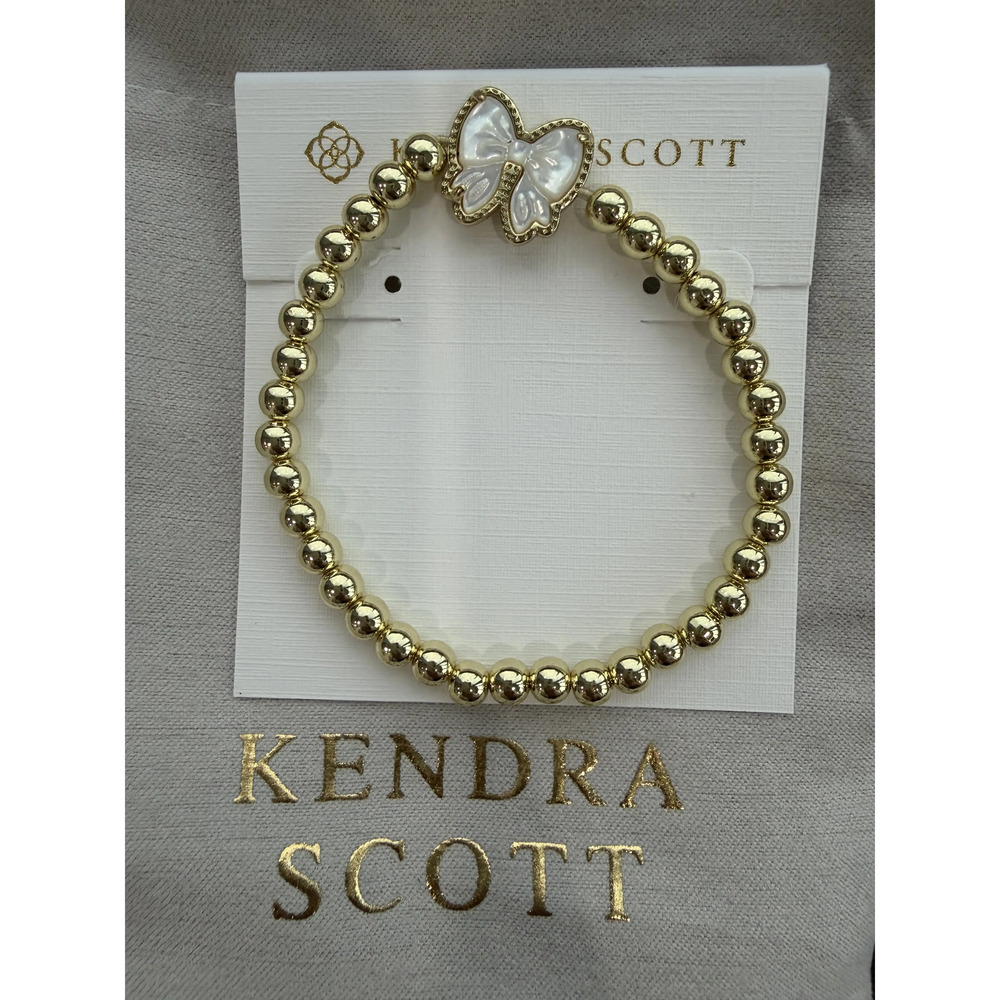 Kendra Scott white bow bracelet